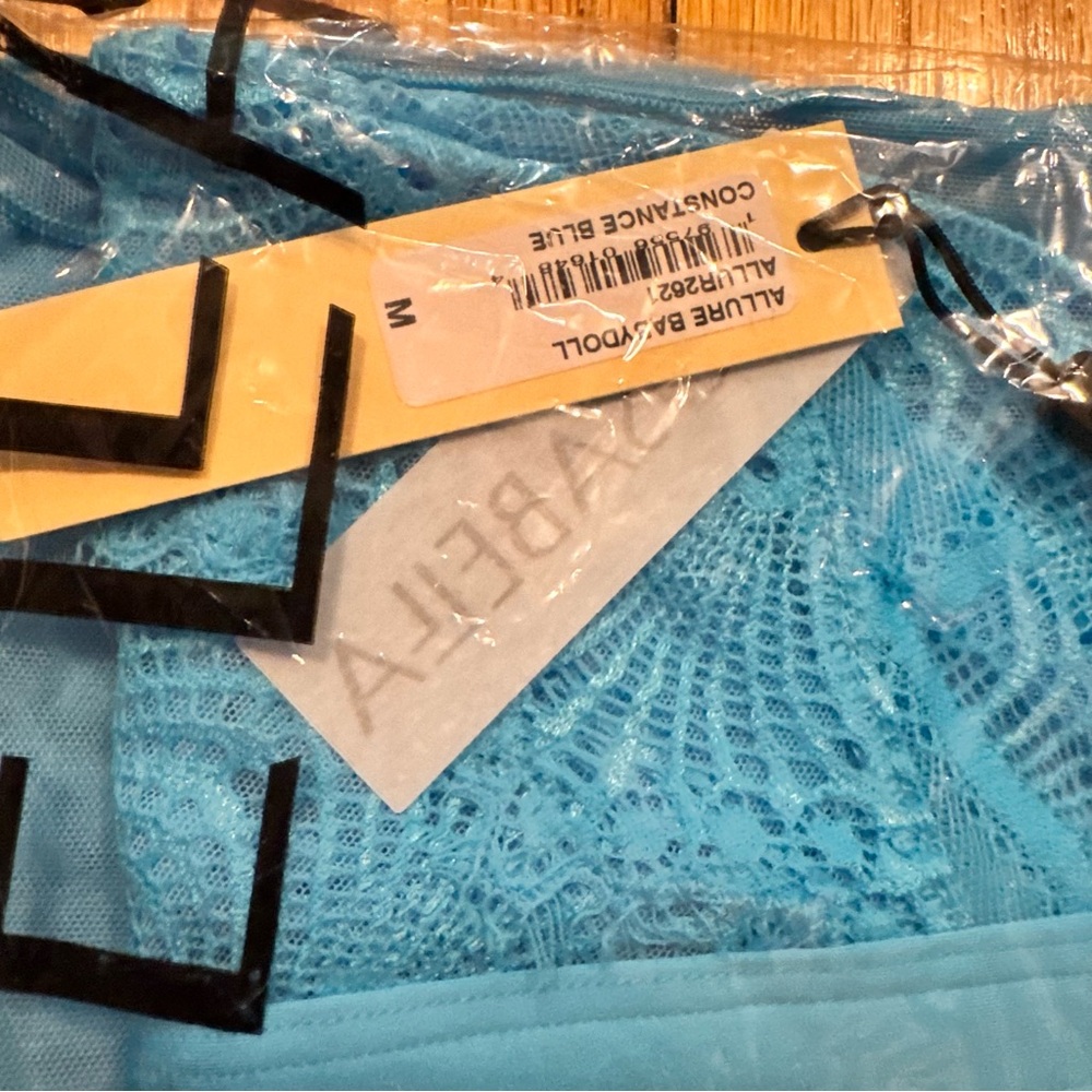 Cosabella Allure Babydoll Teddy Nightgown Lingerie Constance Blue medium M - Picture 6 of 7